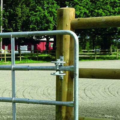 Et nærbillede af en teleskoplåge