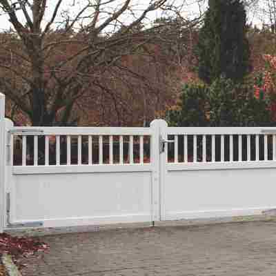 En dobbeltlåge i det flotte Country Garden design. I dette tilfælde er lågen malet hvid