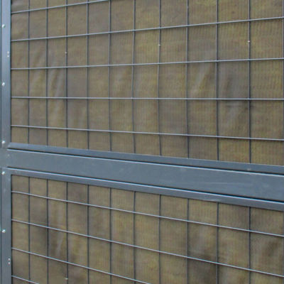 Noistop Steel støjhegn i sort RAL 9005