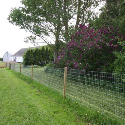 En landejendom har Multinet hegn i deres have