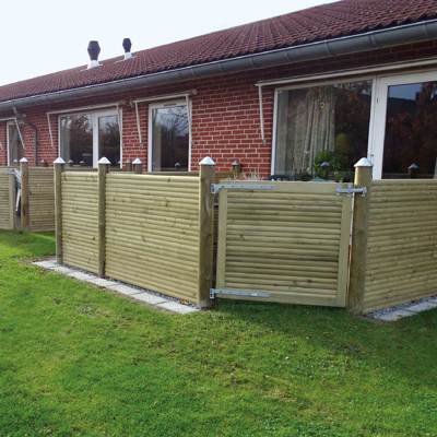 Lund-havehegn ved terrasser