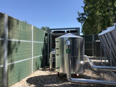 Noistop støjhegn reducere larm fra varmepumper og industrianlæg