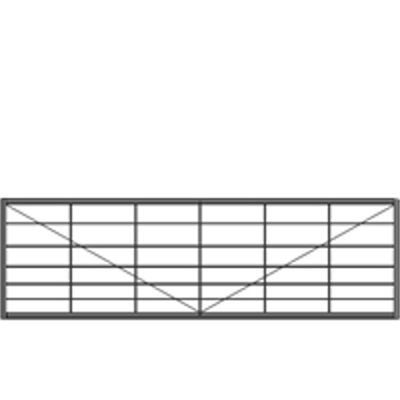 En tegning af en bred letvægtslåge